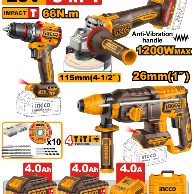 3 Pcs Kit combiné sans fil