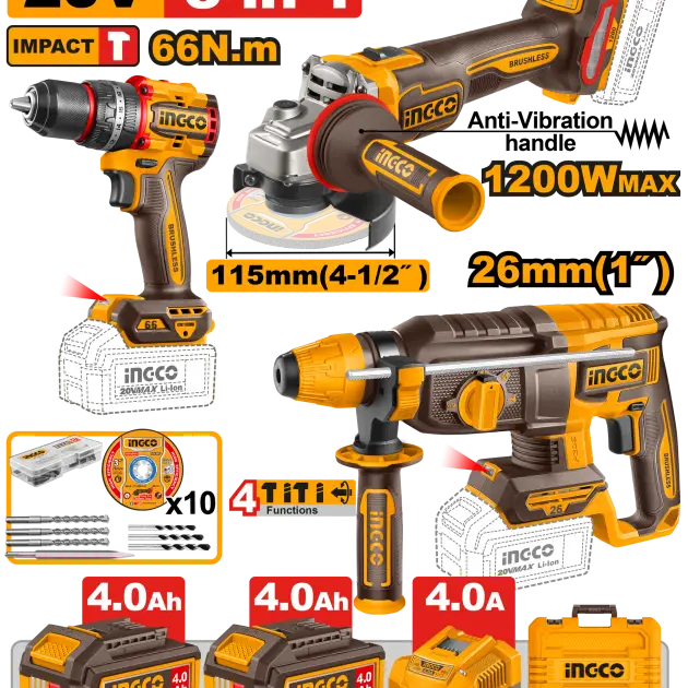3 Pcs Kit combiné sans fil