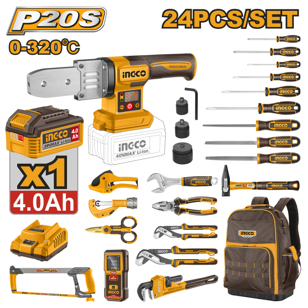 24 Pcs Kit d'outils de plomberie