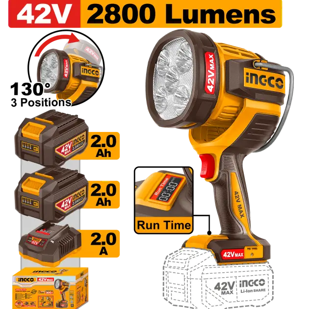 Lampe de travail sans fil
