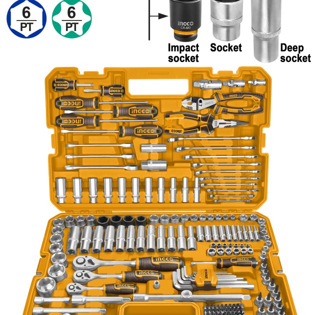 Coffret d'outils combinés de 182 pièces