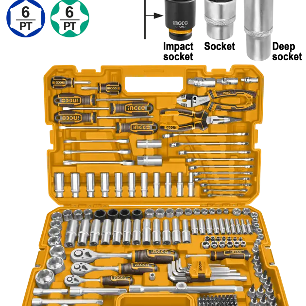 Coffret d'outils combinés de 182 pièces