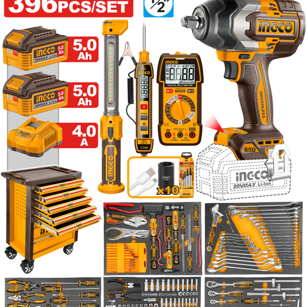 396 Pcs Jeu de coffre à outils