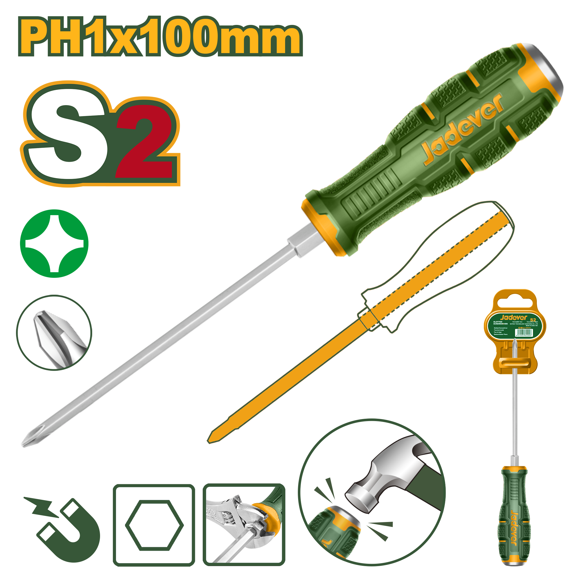 Tournevis traversant Phillips