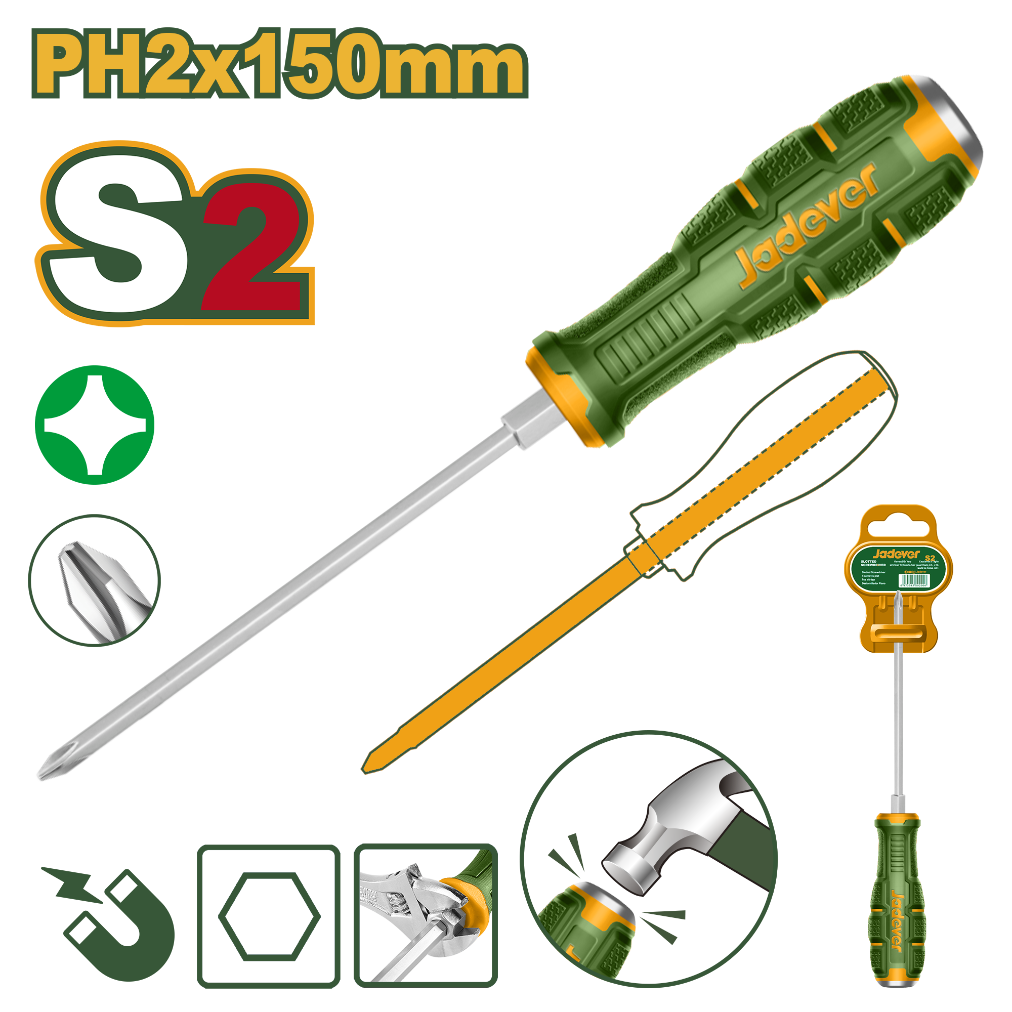 Tournevis traversant Phillips