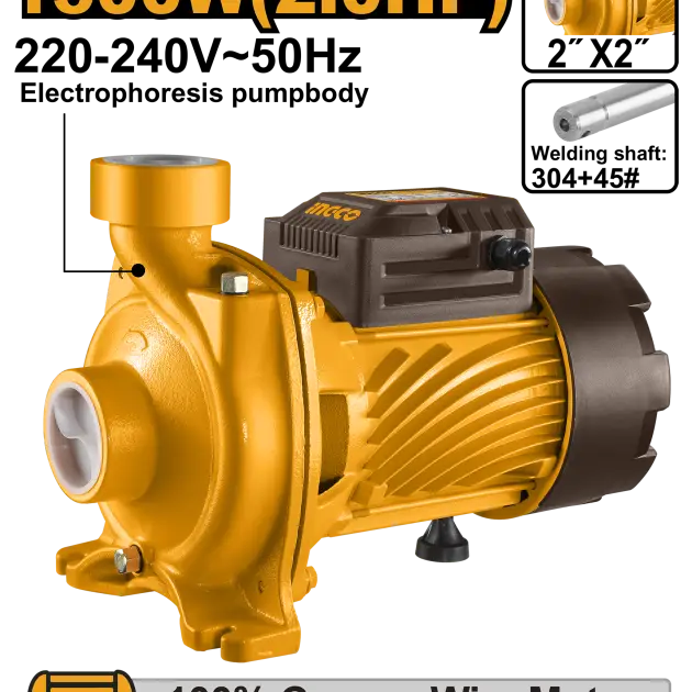pompe a eau 2 HP (1500w)